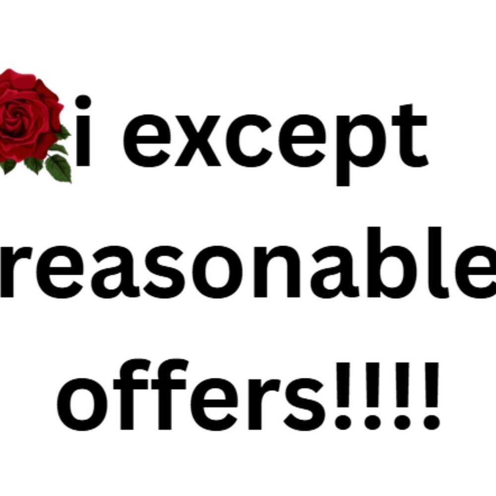 i except all reasonable offers